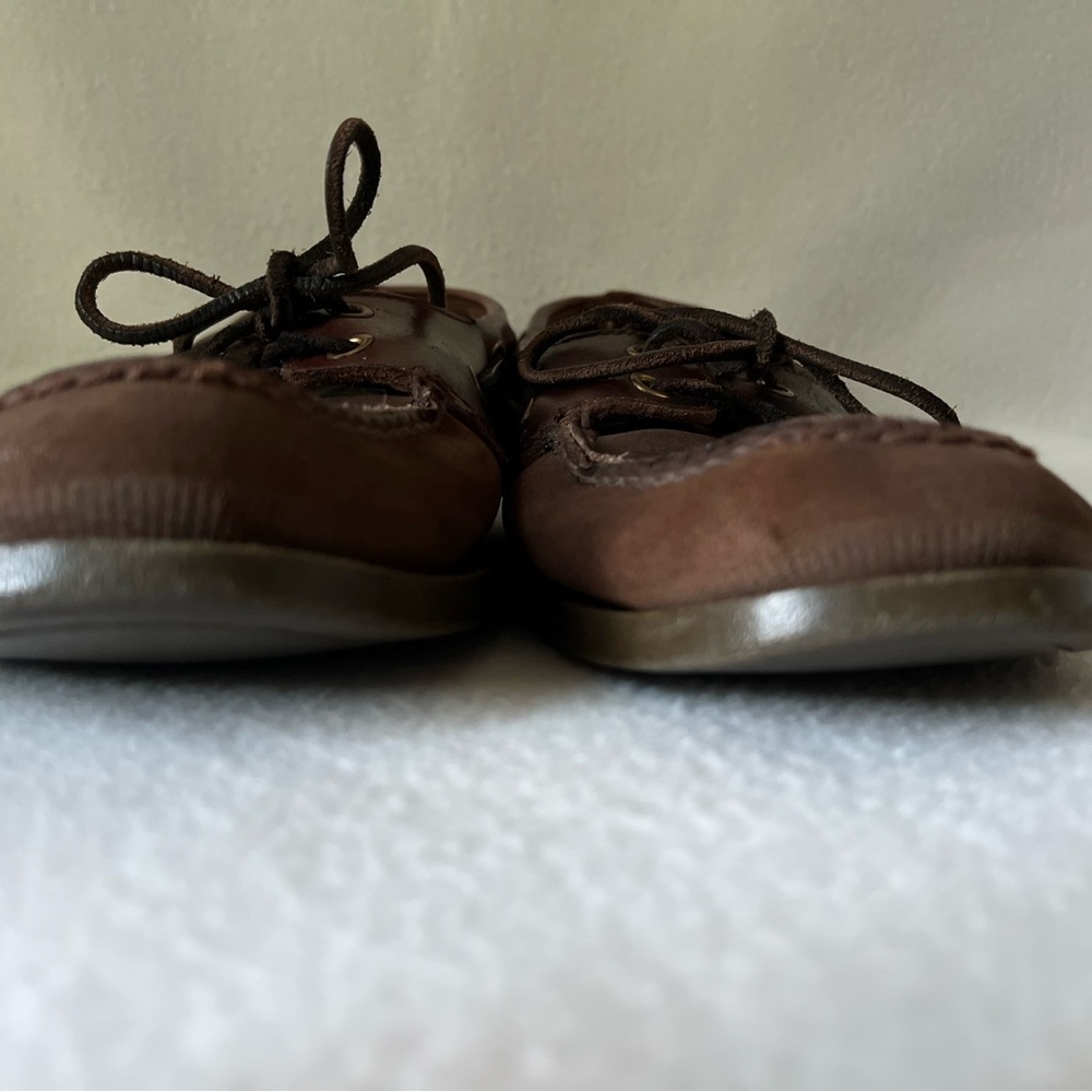 Sperry Sider Men’s size 8 1/2M Brown Leather Loafers - Picture 2 of 12